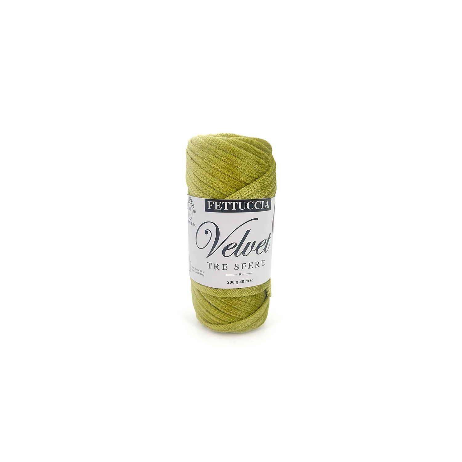 Fettuccia "Velvet" Tre Sfere Rocca Velluto da 200 gr 90% Poliestere 10% Elastan