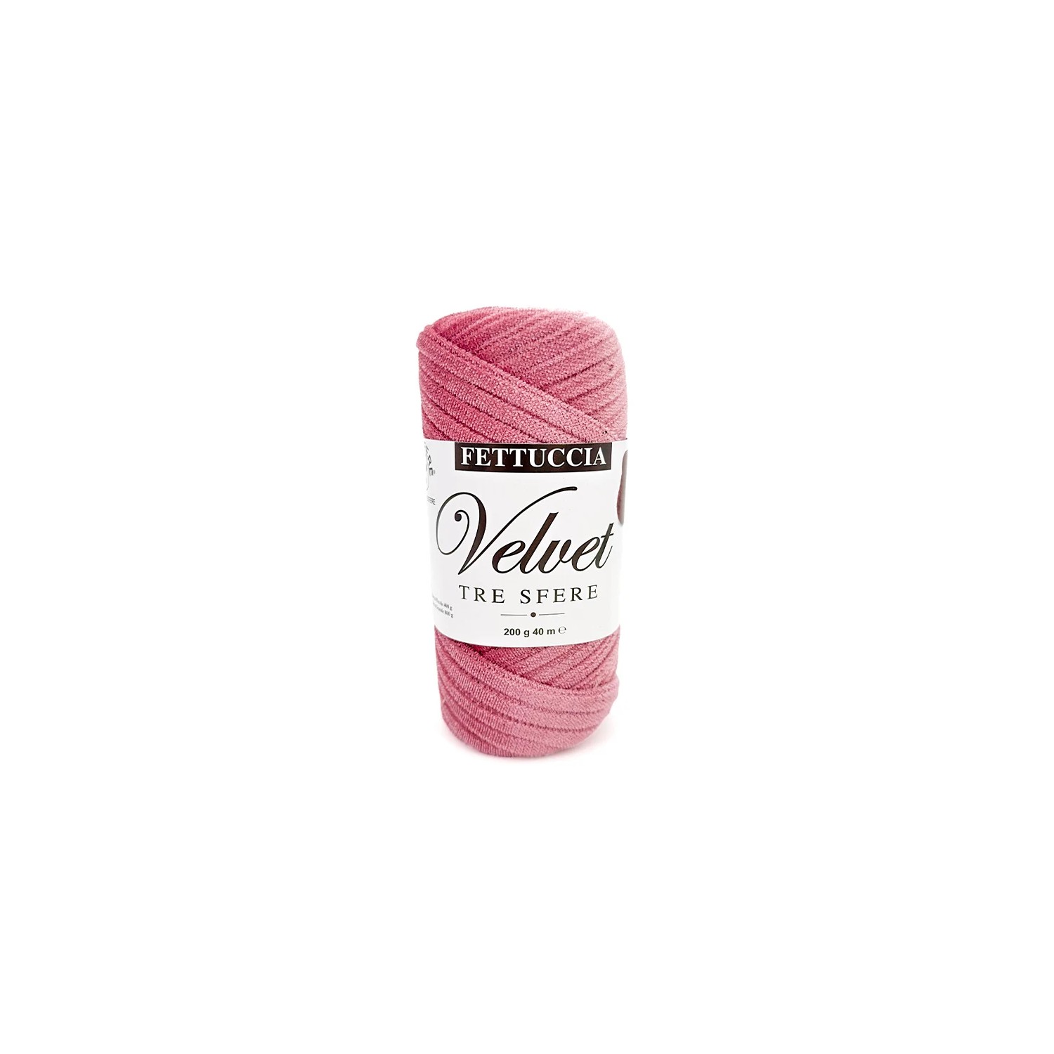 Fettuccia "Velvet" Tre Sfere Rocca Velluto da 200 gr 90% Poliestere 10% Elastan