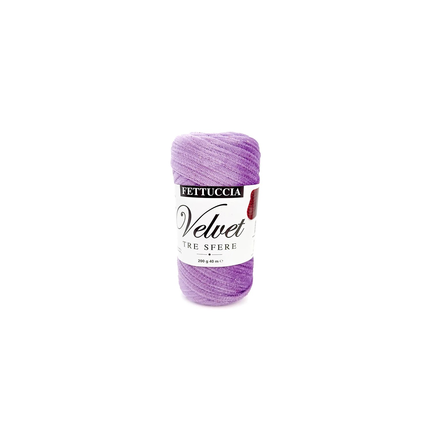 Fettuccia "Velvet" Tre Sfere Rocca Velluto da 200 gr 90% Poliestere 10% Elastan