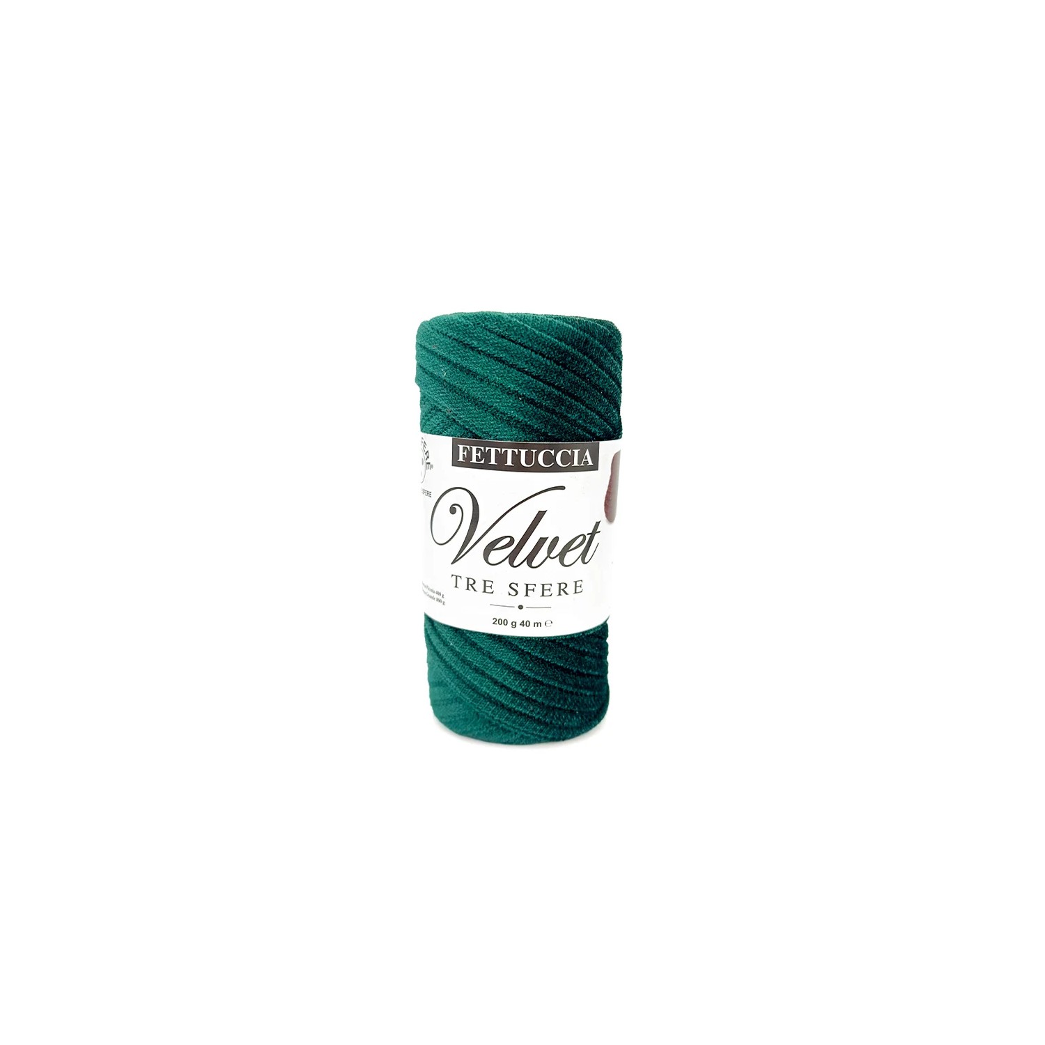 Fettuccia "Velvet" Tre Sfere Rocca Velluto da 200 gr 90% Poliestere 10% Elastan