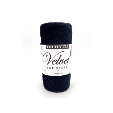 Fettuccia "Velvet" Tre Sfere Rocca Velluto da 200 gr 90% Poliestere 10% Elastan