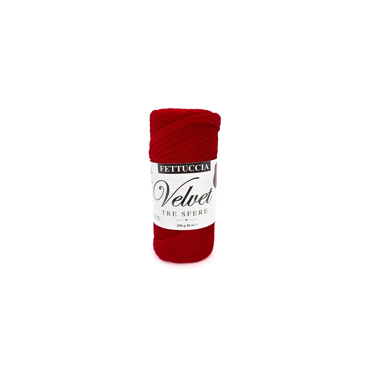 Fettuccia "Velvet" Tre Sfere Rocca Velluto da 200 gr 90% Poliestere 10% Elastan