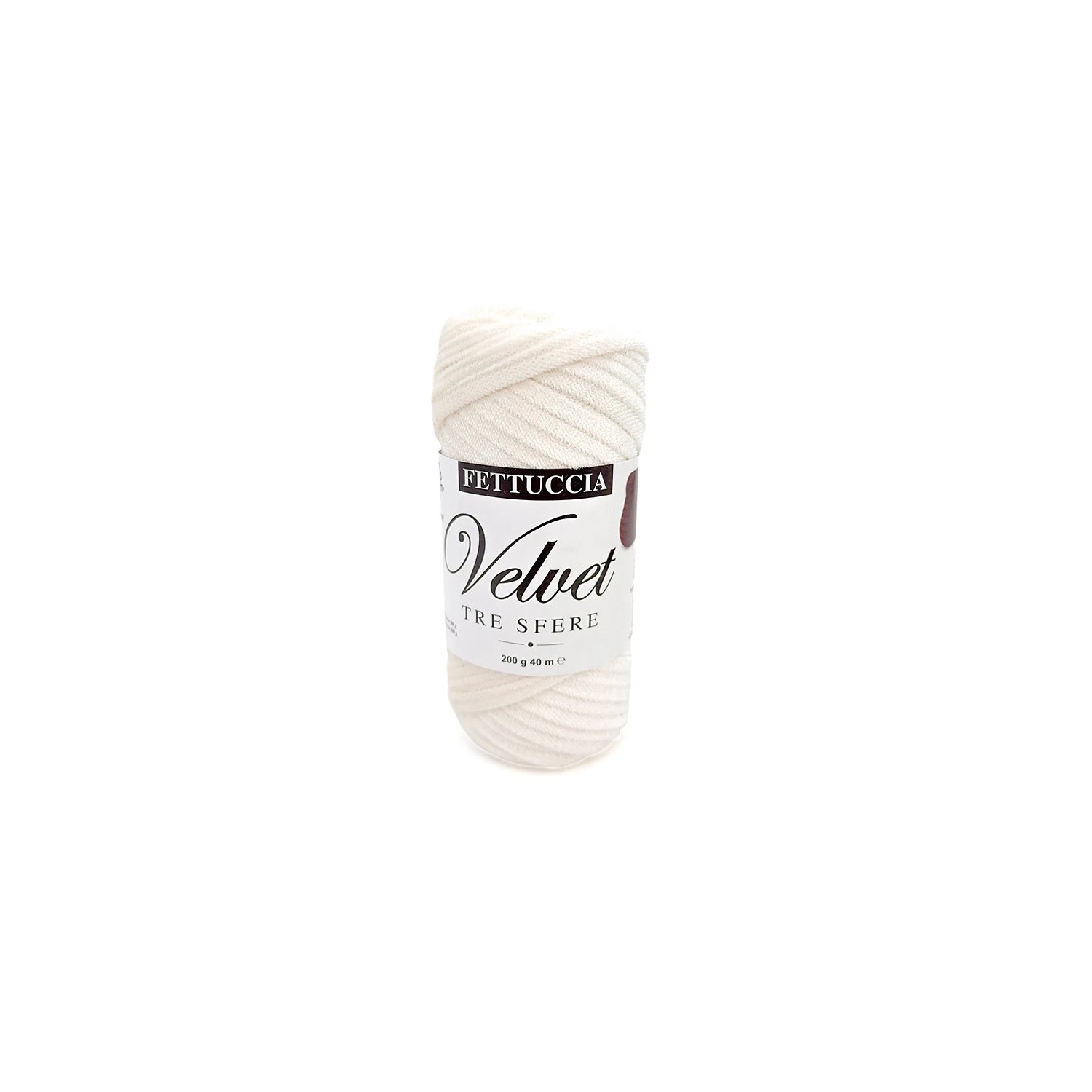 Fettuccia "Velvet" Tre Sfere Rocca Velluto da 200 gr 90% Poliestere 10% Elastan