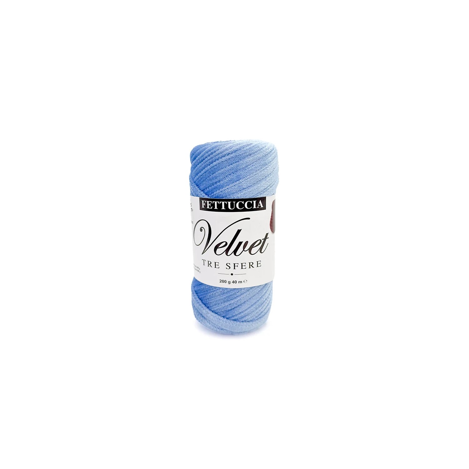 Fettuccia "Velvet" Tre Sfere Rocca Velluto da 200 gr 90% Poliestere 10% Elastan