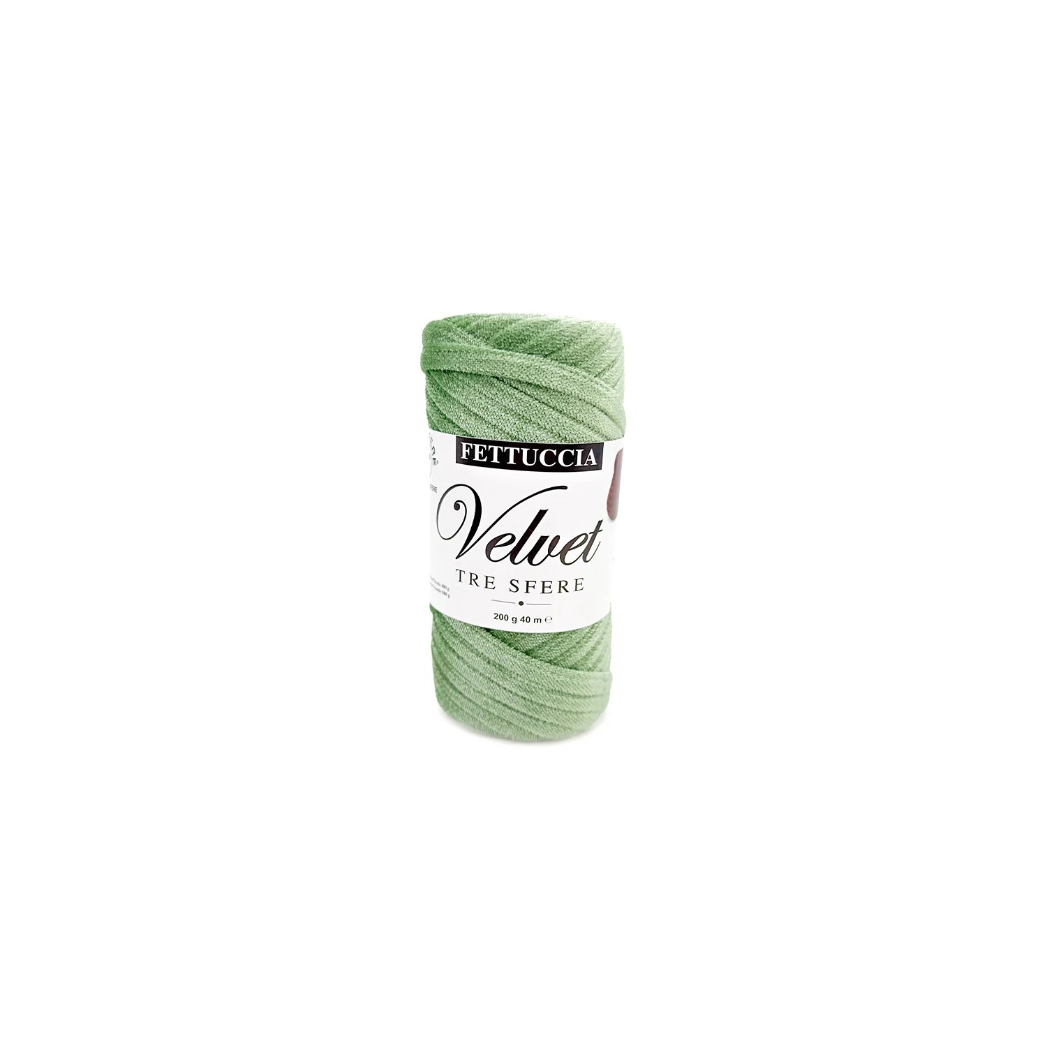 Fettuccia "Velvet" Tre Sfere Rocca Velluto da 200 gr 90% Poliestere 10% Elastan
