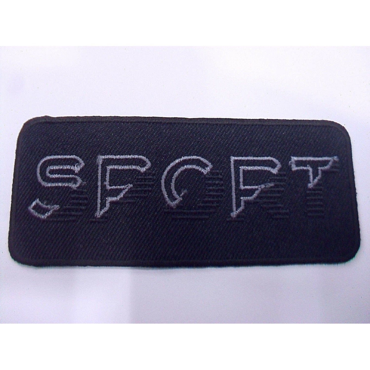 TOPPA PATCH RETTANGOLARE RICAMO SU TESSUTO "SPORT" TERMO O CUCIRE DIMENS. VARIE