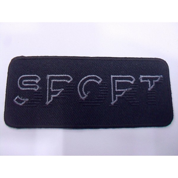 TOPPA PATCH RETTANGOLARE RICAMO SU TESSUTO "SPORT" TERMO O CUCIRE DIMENS. VARIE