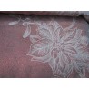 TESSUTO TOVAGLIATO O DECORO DOUBLE FACE LAMINATO PANNA/ROSSO H. 180 cm. 50 cm.