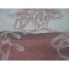 TESSUTO TOVAGLIATO O DECORO DOUBLE FACE LAMINATO PANNA/ROSSO H. 180 cm. 50 cm.
