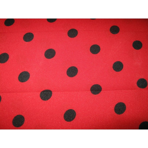 TESSUTO STAMPATO POIS IDEALE PER ABITI COSTUMI E VARIE 1MT. X 1,50