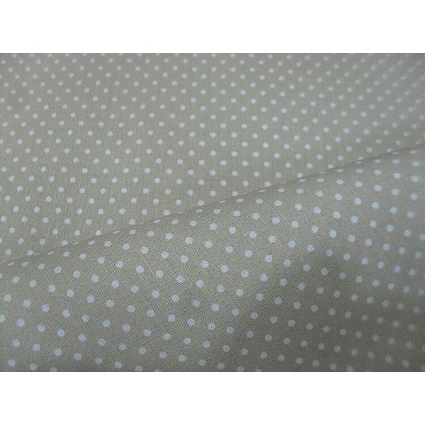TESSUTO POIS PICCOLI IN PURO COTOTONE. (peso gr. 146 mtl.) ALTEZZA 150 cm. 50 cm