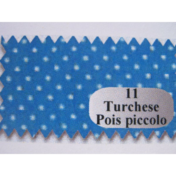 TESSUTO POIS PICCOLI IN PURO COTOTONE. (peso gr. 146 mtl.) ALTEZZA 150 cm. 50 cm