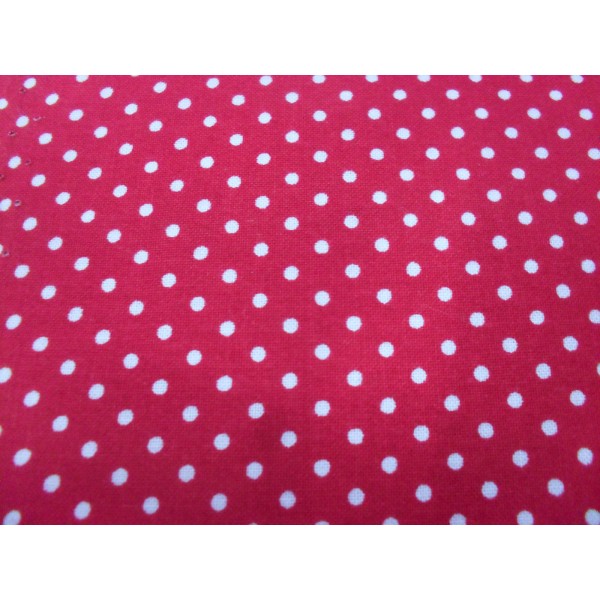 TESSUTO POIS PICCOLI IN PURO COTOTONE. (peso gr. 146 mtl.) ALTEZZA 150 cm. 50 cm