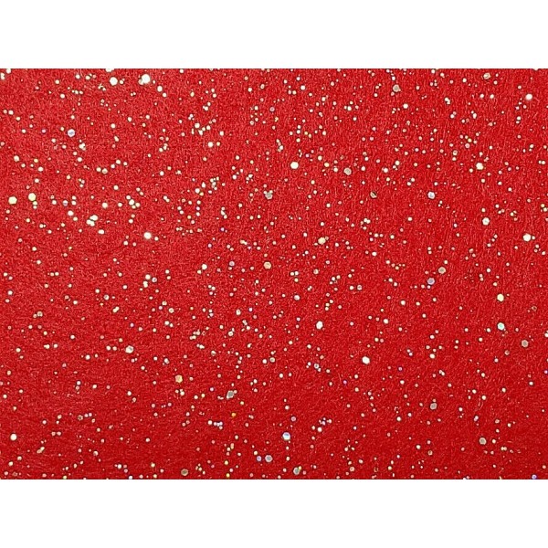 TESSUTO PANNO MAKE GLITTER 100% POLIESTERE H. 150 cm. X NATALE E VARIE TG. 50 cm
