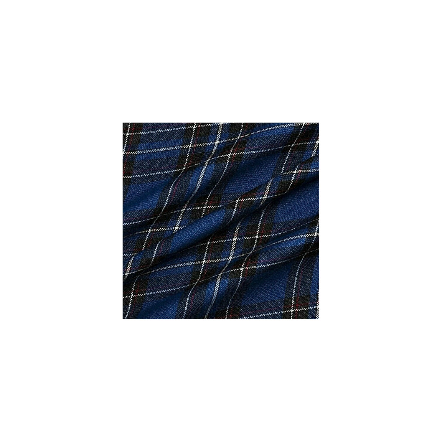 TESSUTO KILT SCOZZESE TARTAN H. 150 cm. POLIESTERE 65% - VISCOSA 35% 50 cm.
