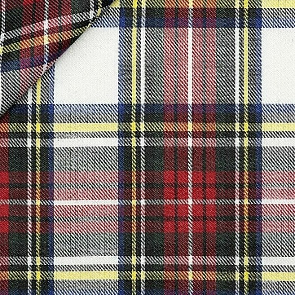 TESSUTO KILT SCOZZESE TARTAN H. 150 cm. POLIESTERE 65% - VISCOSA 35% 50 cm.