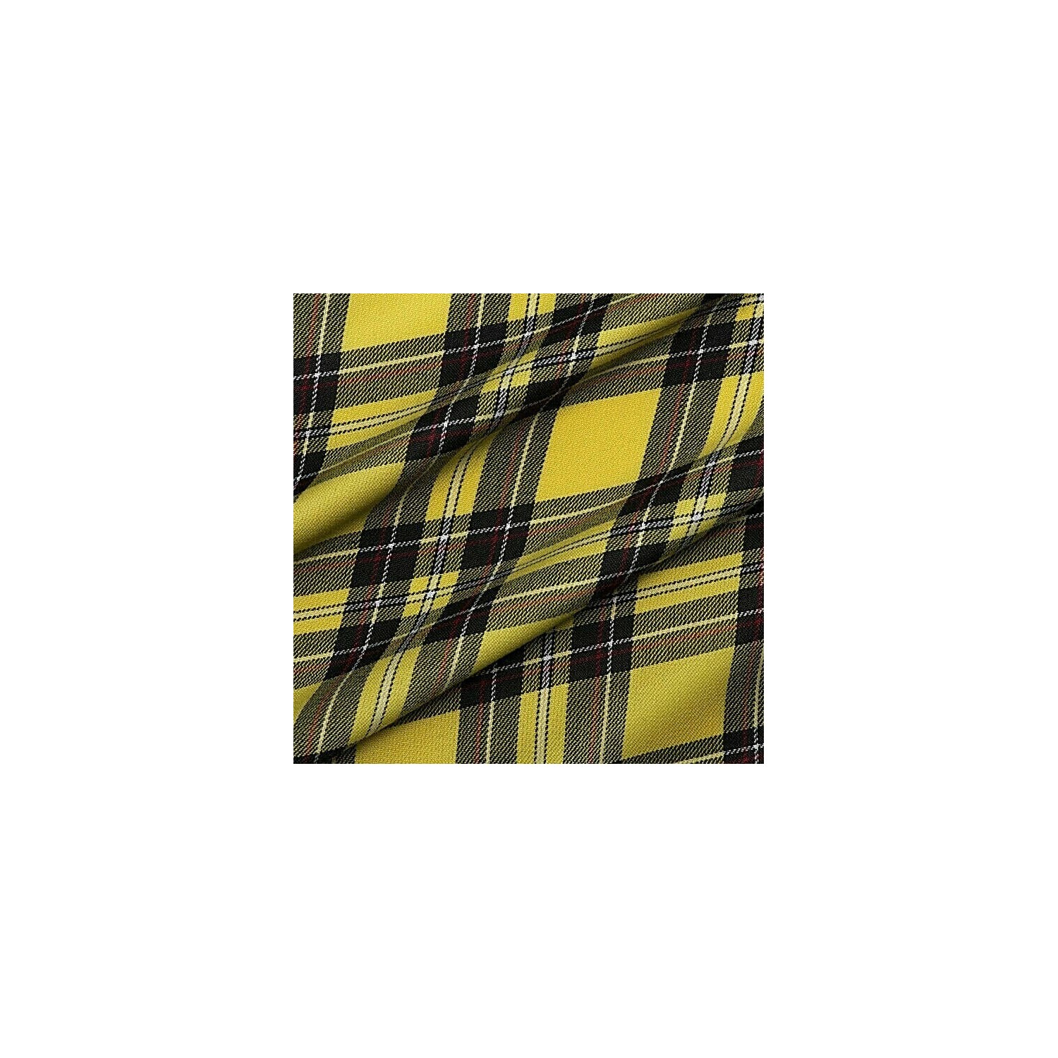 TESSUTO KILT SCOZZESE TARTAN H. 150 cm. POLIESTERE 65% - VISCOSA 35% 50 cm.