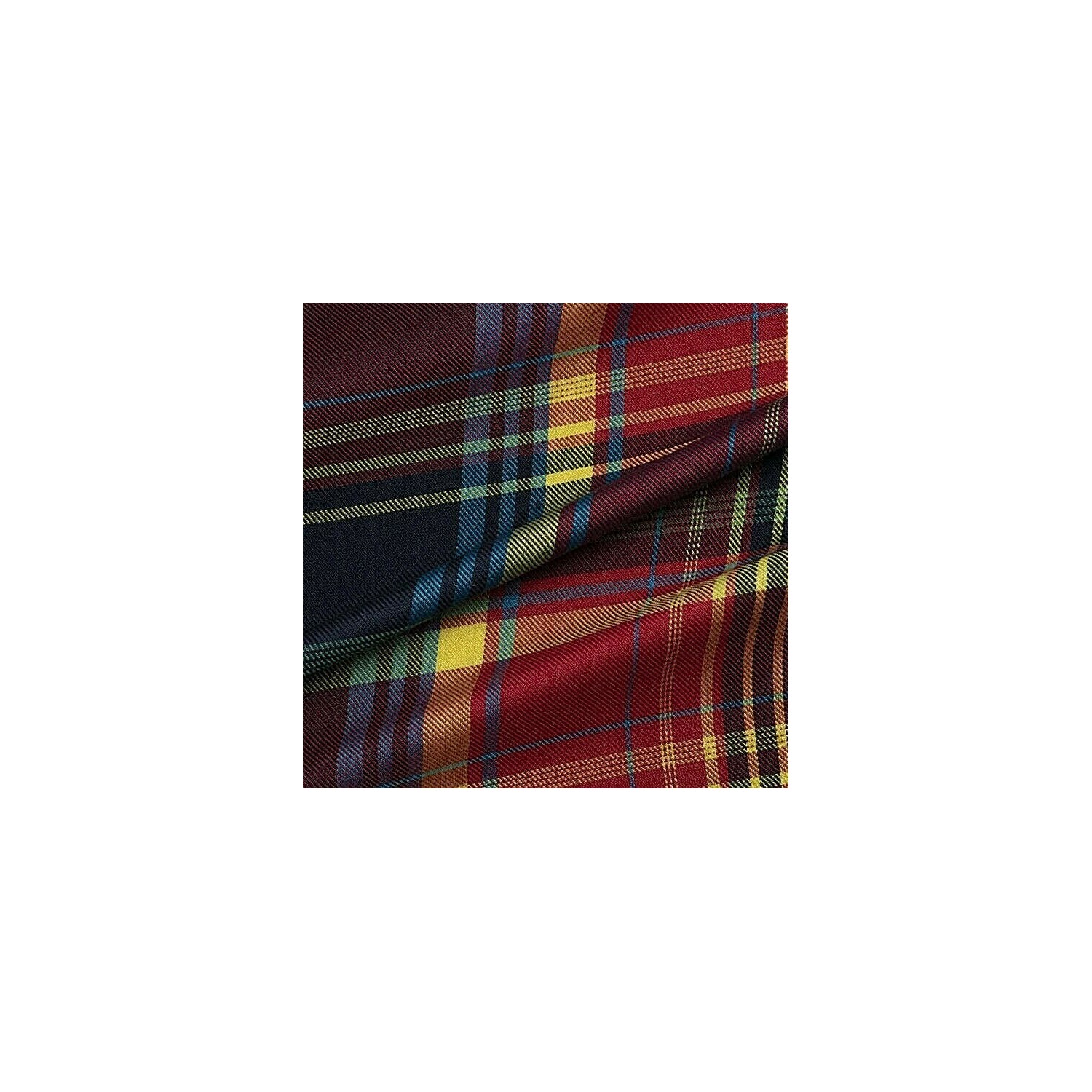 TESSUTO KILT SCOZZESE TARTAN H. 150 cm. POLIESTERE 65% - VISCOSA 35% 50 cm.