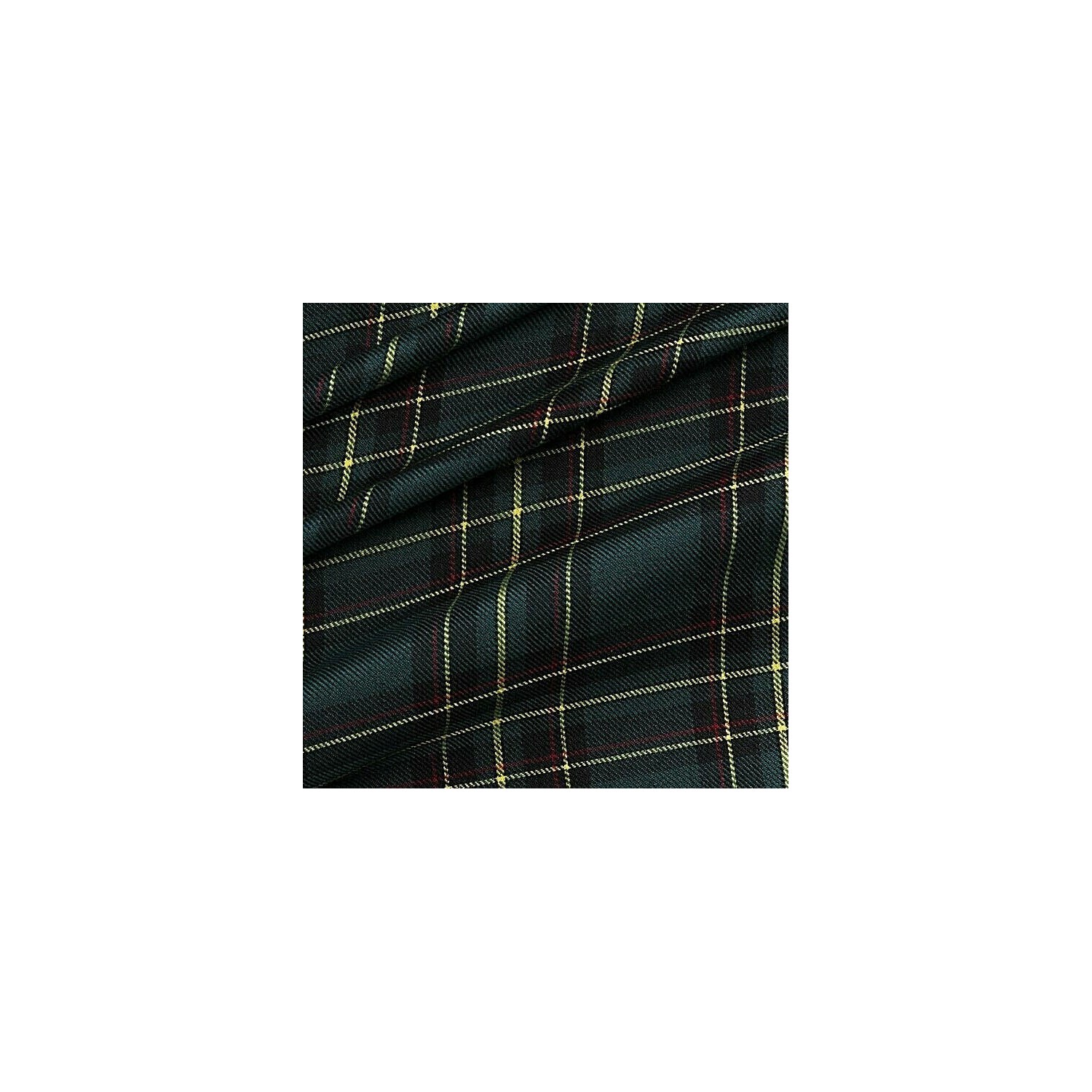 TESSUTO KILT SCOZZESE TARTAN H. 150 cm. POLIESTERE 65% - VISCOSA 35% 50 cm.