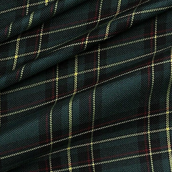 TESSUTO KILT SCOZZESE TARTAN H. 150 cm. POLIESTERE 65% - VISCOSA 35% 50 cm.