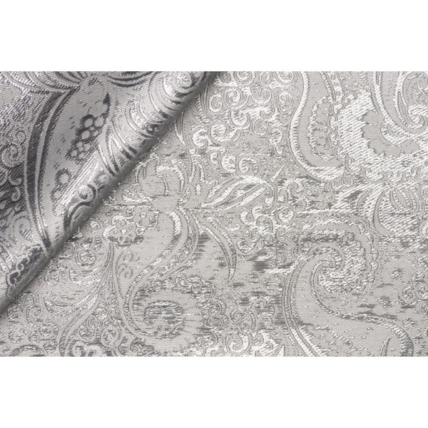 TESSUTO BROCCATO HAVANA H. 150 cm. X 50 cm. 90% POLIESTERE 10% METALLICA
