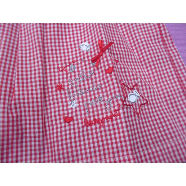 VESTITINO VICHY BABY NIGHT PURO COTONE 3 MESI A 3 ANNI ART. 30140