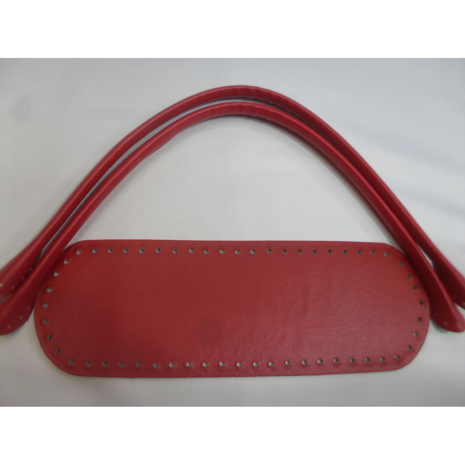 SET MANICI TUBOLARI 52 CM. E FONDO PER BORSA ECOPELLE FONDO 30X10 CM VARI COLORI