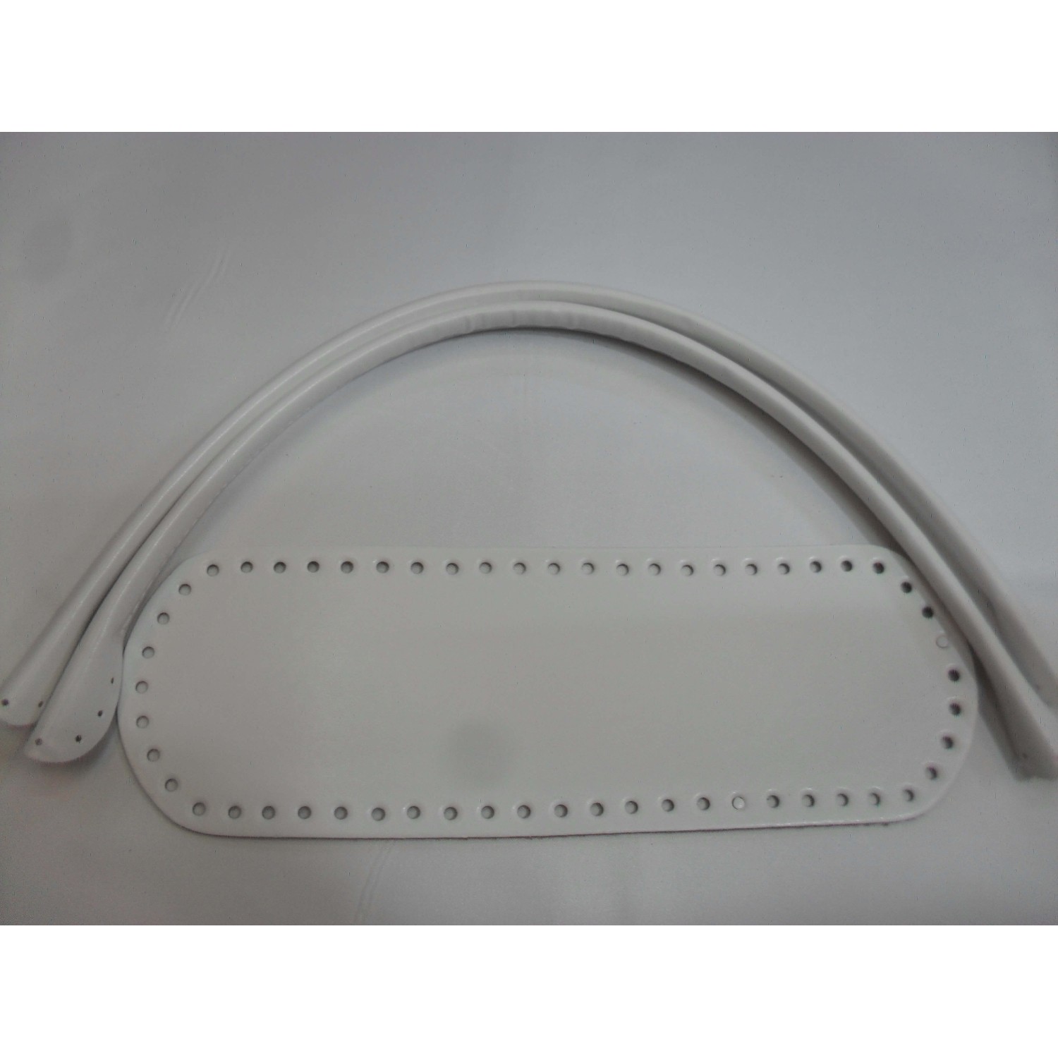 SET MANICI TUBOLARI 52 CM. E FONDO PER BORSA ECOPELLE FONDO 30X10 CM VARI COLORI