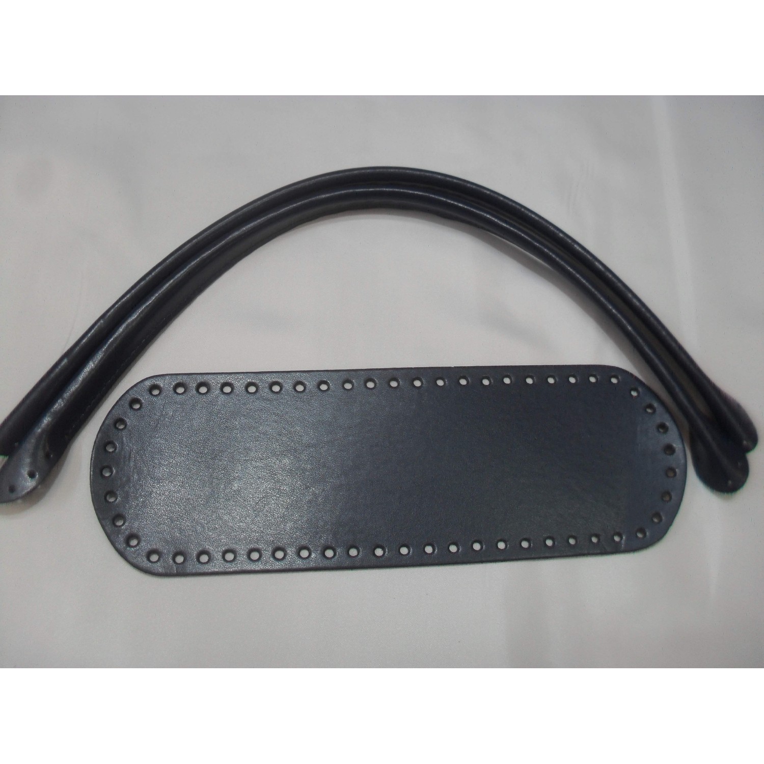 SET MANICI TUBOLARI 52 CM. E FONDO PER BORSA ECOPELLE FONDO 30X10 CM VARI COLORI