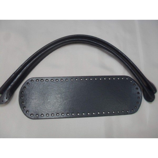 SET MANICI TUBOLARI 52 CM. E FONDO PER BORSA ECOPELLE FONDO 30X10 CM VARI COLORI