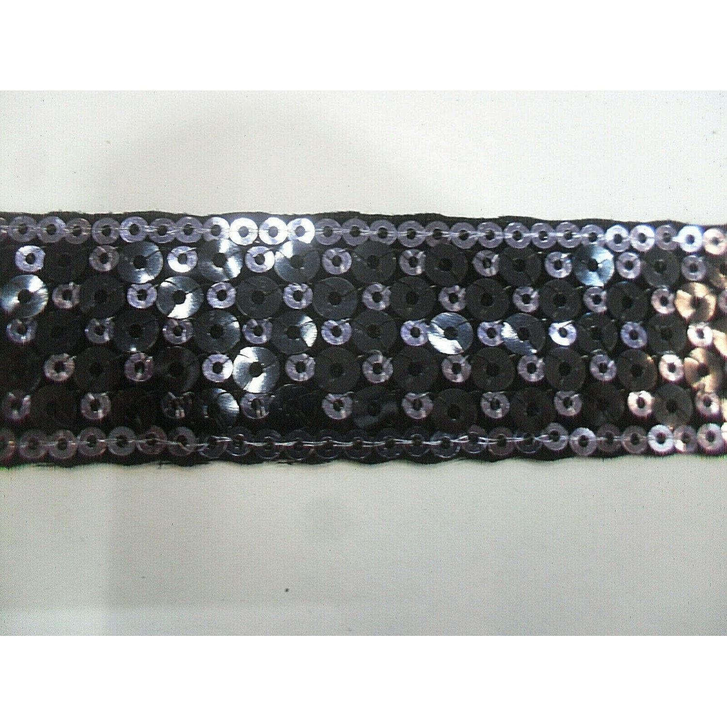 PASSAMANERIA MODA BORDURA PAILLETTES ALTEZZA CIRCA 30 mm. 1 METRO