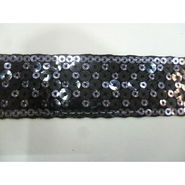 PASSAMANERIA MODA BORDURA PAILLETTES ALTEZZA CIRCA 30 mm. 1 METRO
