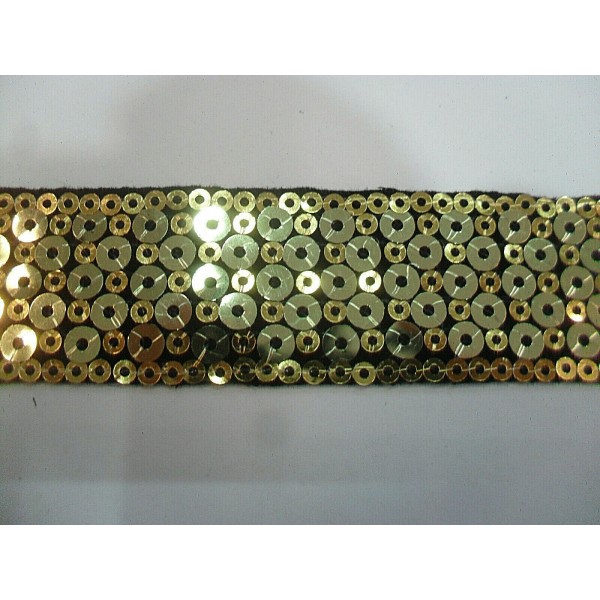 PASSAMANERIA MODA BORDURA PAILLETTES ALTEZZA CIRCA 30 mm. 1 METRO
