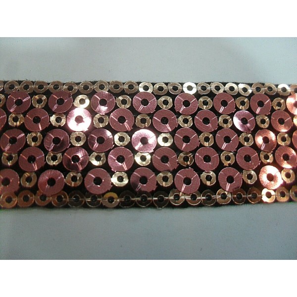PASSAMANERIA MODA BORDURA PAILLETTES ALTEZZA CIRCA 30 mm. 1 METRO