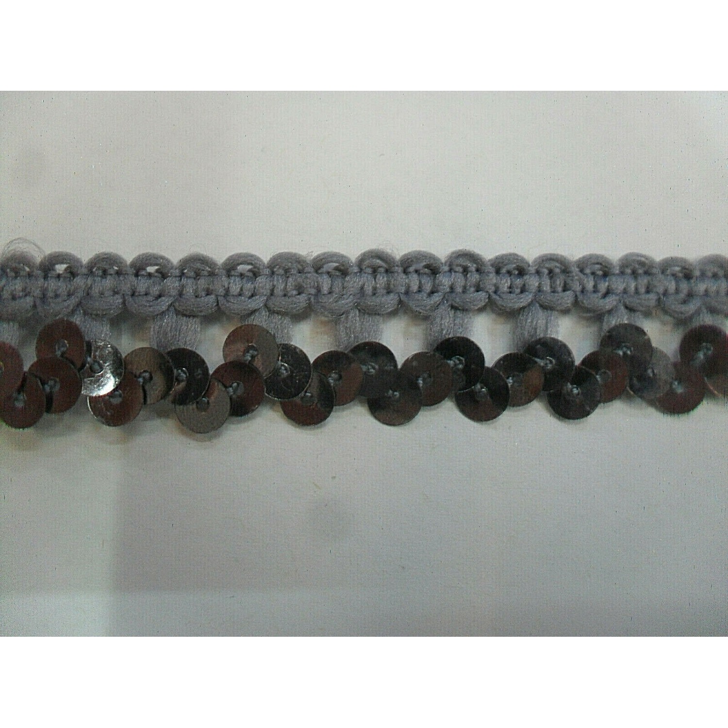 PASSAMANERIA MODA BORDURA PAILLETTES ALTEZZA CIRCA 14 mm. 1 METRO