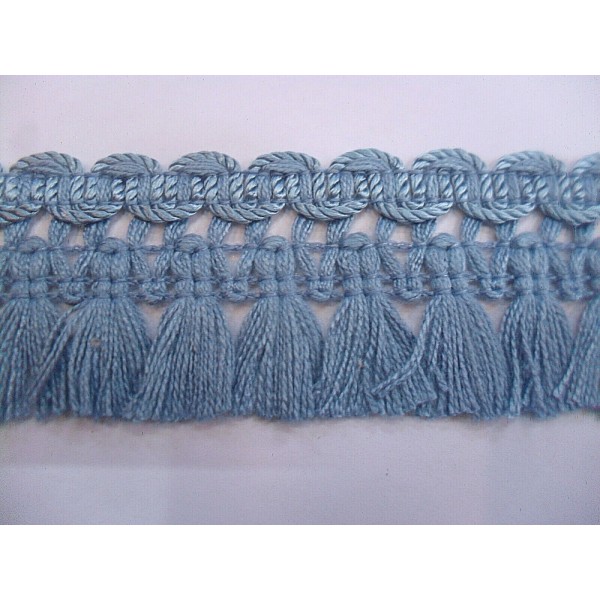 PASSAMANERIA FRANGIA A FIOCCHETTI ALTEZZA CM. 4,3 CIRCA PER DECORAZIONI VARIE